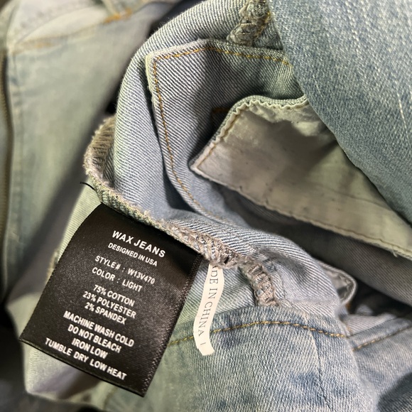 Wax Jeans Soft Denim Vest with Aztec Woven Detail – Boho Casual Layering - Picture 5 of 7